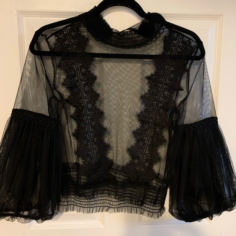 Gorgeous black lace top